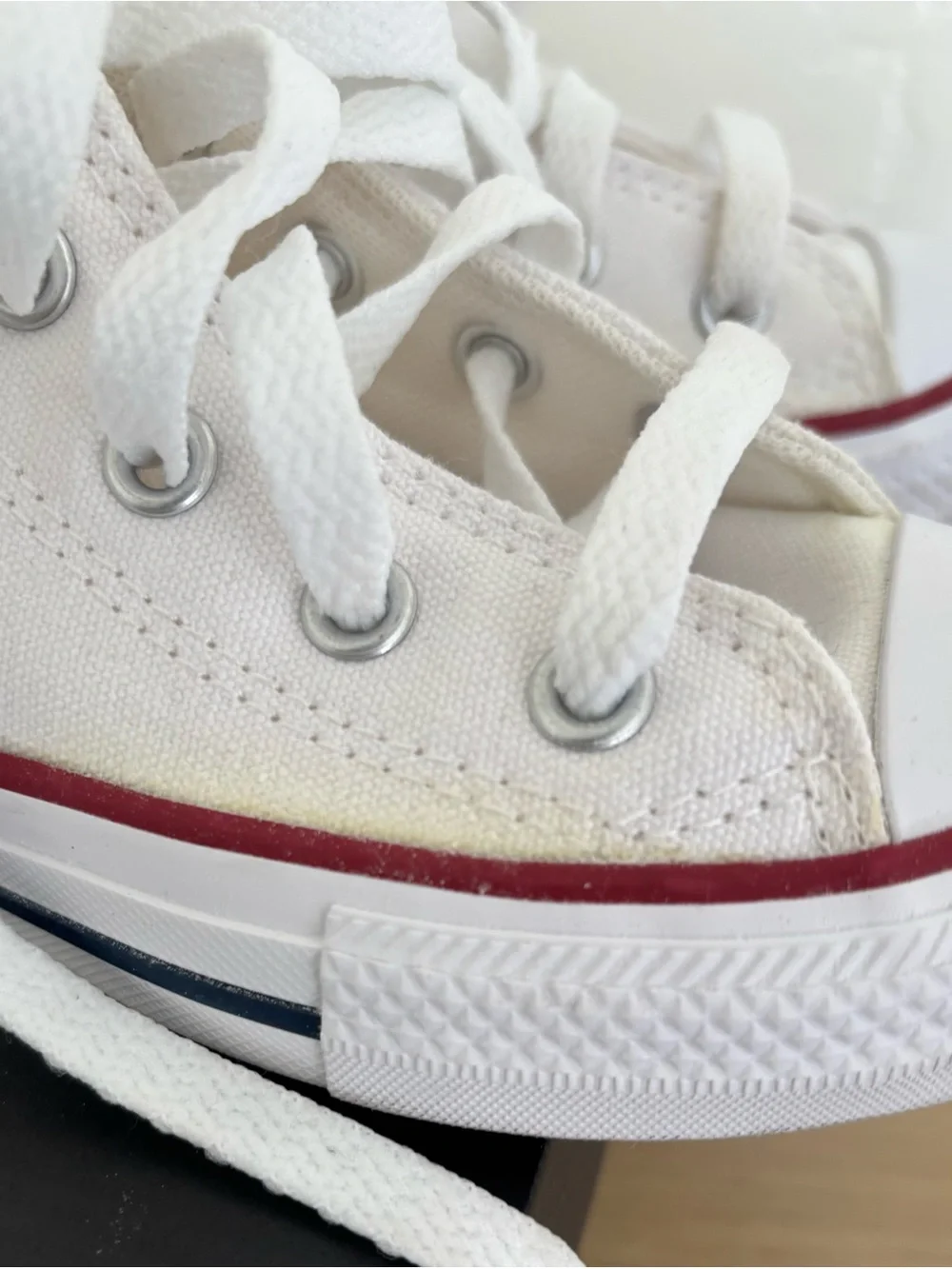 Converse Chuck Taylor All Star High Top Kids Youth Size 12 White Canvas Sneakers